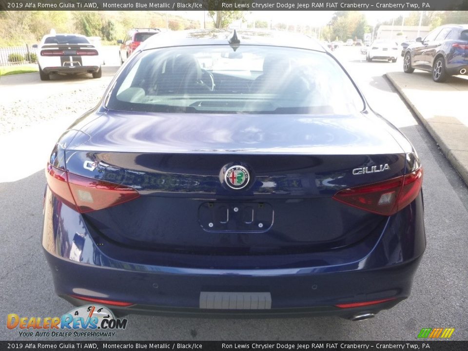 2019 Alfa Romeo Giulia Ti AWD Montecarlo Blue Metallic / Black/Ice Photo #6