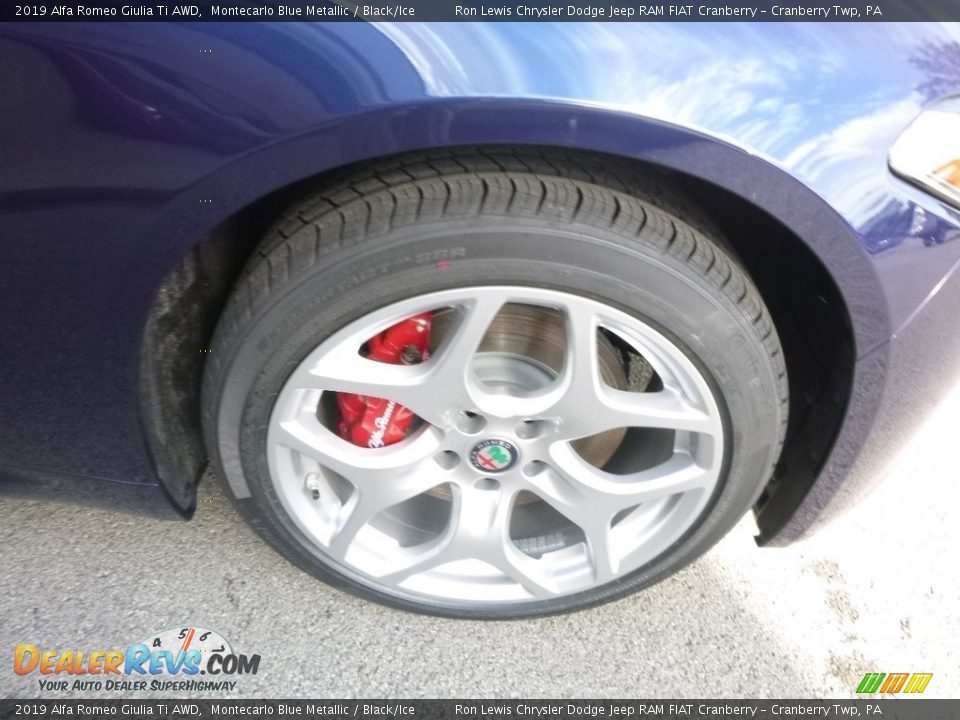 2019 Alfa Romeo Giulia Ti AWD Montecarlo Blue Metallic / Black/Ice Photo #13