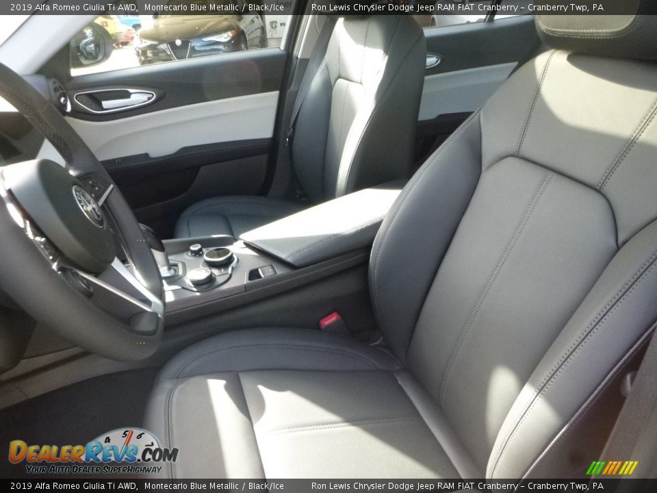 2019 Alfa Romeo Giulia Ti AWD Montecarlo Blue Metallic / Black/Ice Photo #20