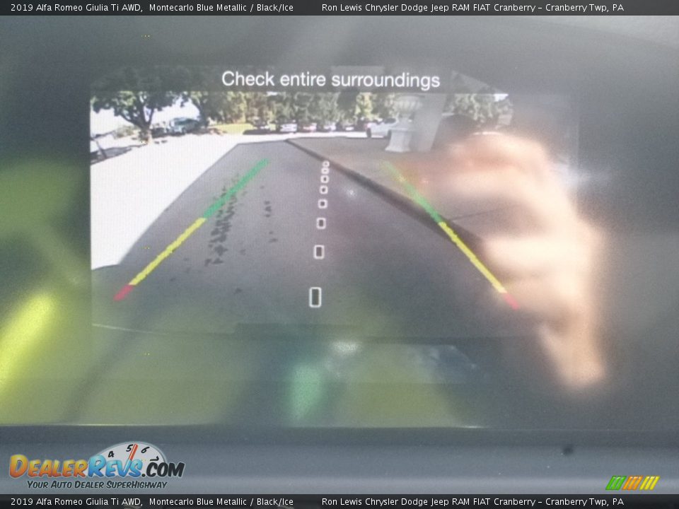 2019 Alfa Romeo Giulia Ti AWD Montecarlo Blue Metallic / Black/Ice Photo #23