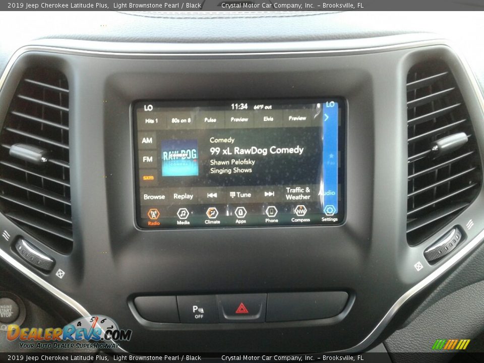 2019 Jeep Cherokee Latitude Plus Light Brownstone Pearl / Black Photo #14