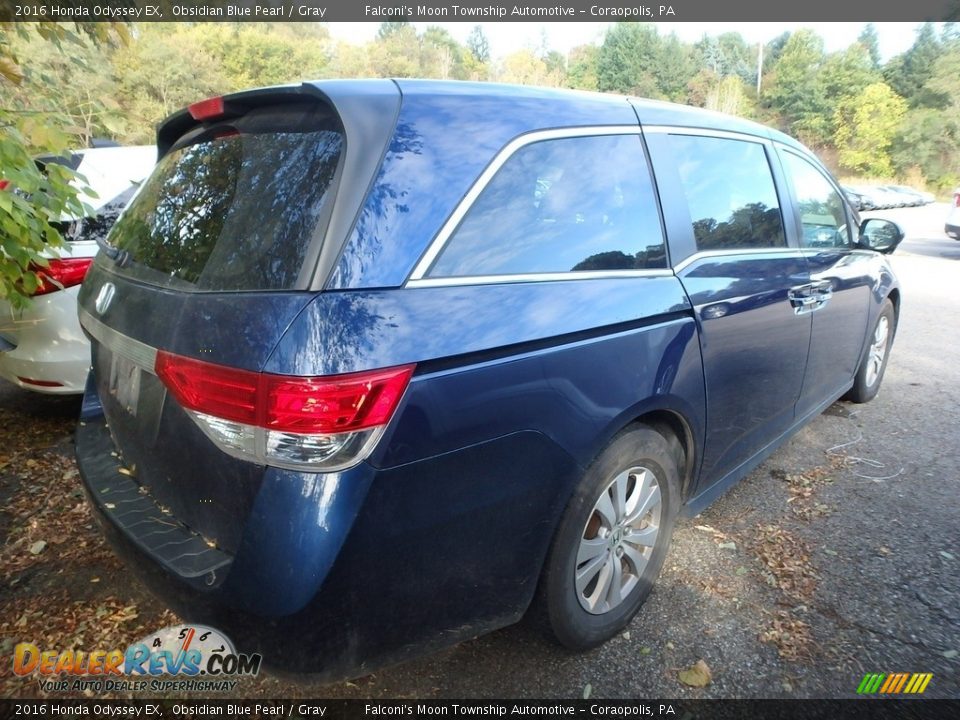 2016 Honda Odyssey EX Obsidian Blue Pearl / Gray Photo #4