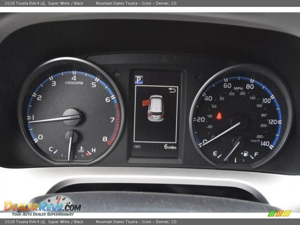 2018 Toyota RAV4 LE Super White / Black Photo #28