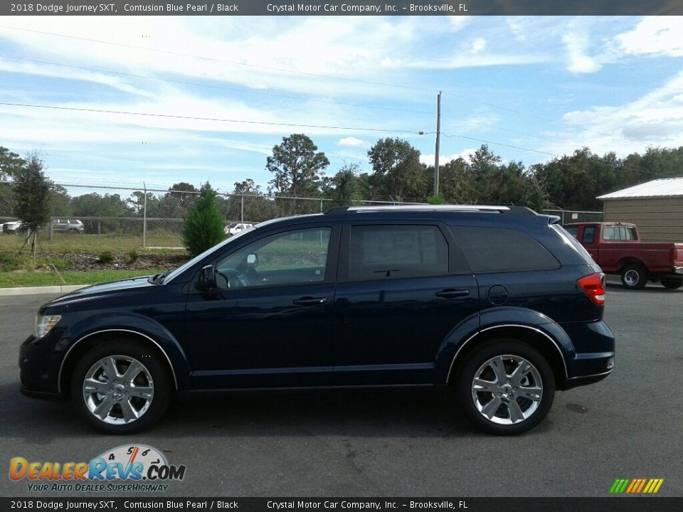 2018 Dodge Journey SXT Contusion Blue Pearl / Black Photo #2