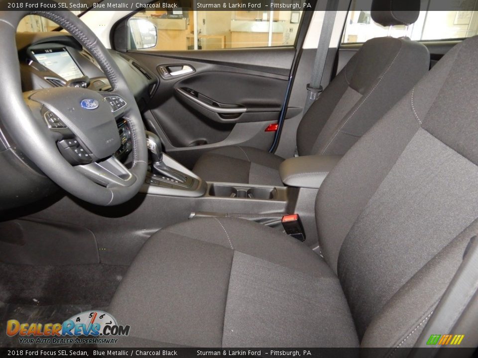 2018 Ford Focus SEL Sedan Blue Metallic / Charcoal Black Photo #7