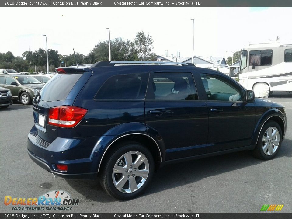 2018 Dodge Journey SXT Contusion Blue Pearl / Black Photo #5