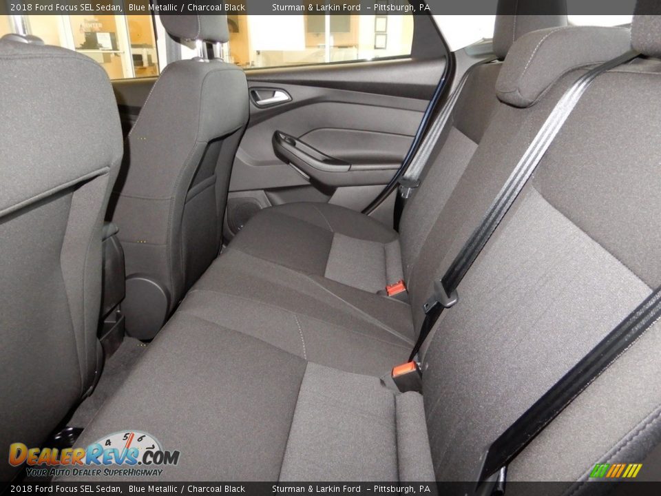 2018 Ford Focus SEL Sedan Blue Metallic / Charcoal Black Photo #8