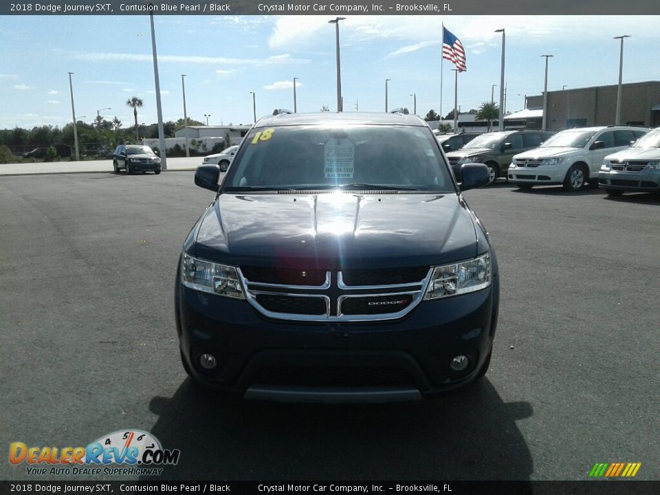 2018 Dodge Journey SXT Contusion Blue Pearl / Black Photo #8