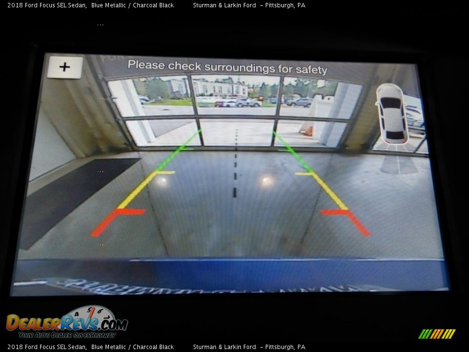 2018 Ford Focus SEL Sedan Blue Metallic / Charcoal Black Photo #14