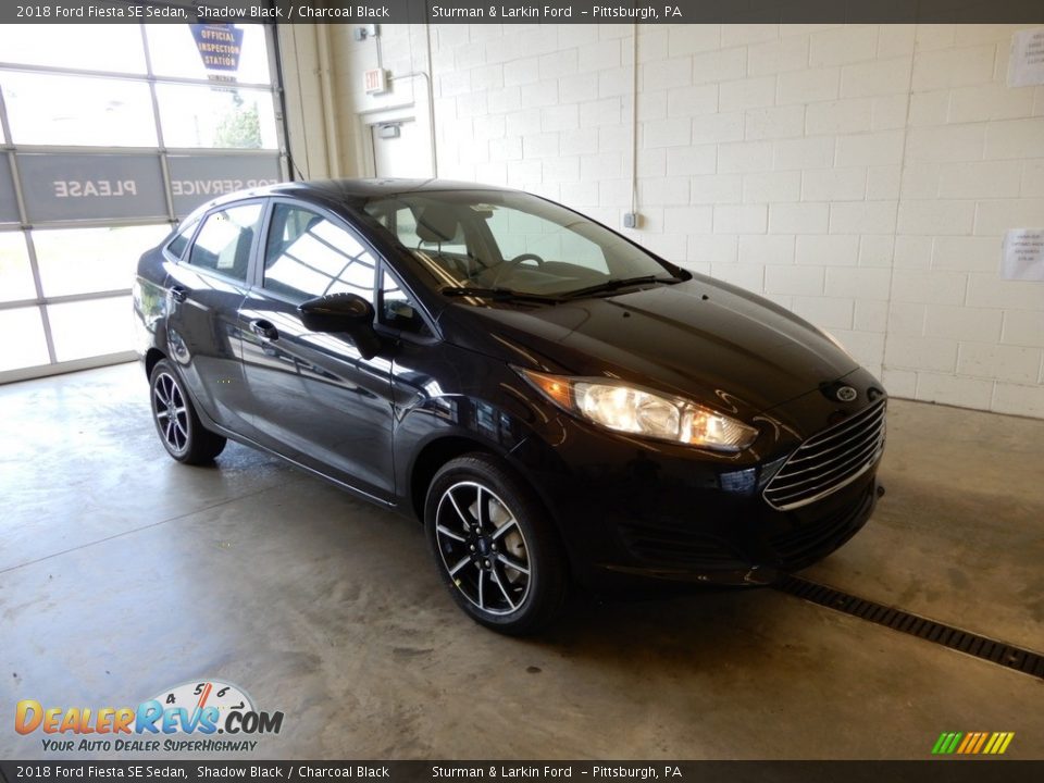 2018 Ford Fiesta SE Sedan Shadow Black / Charcoal Black Photo #1