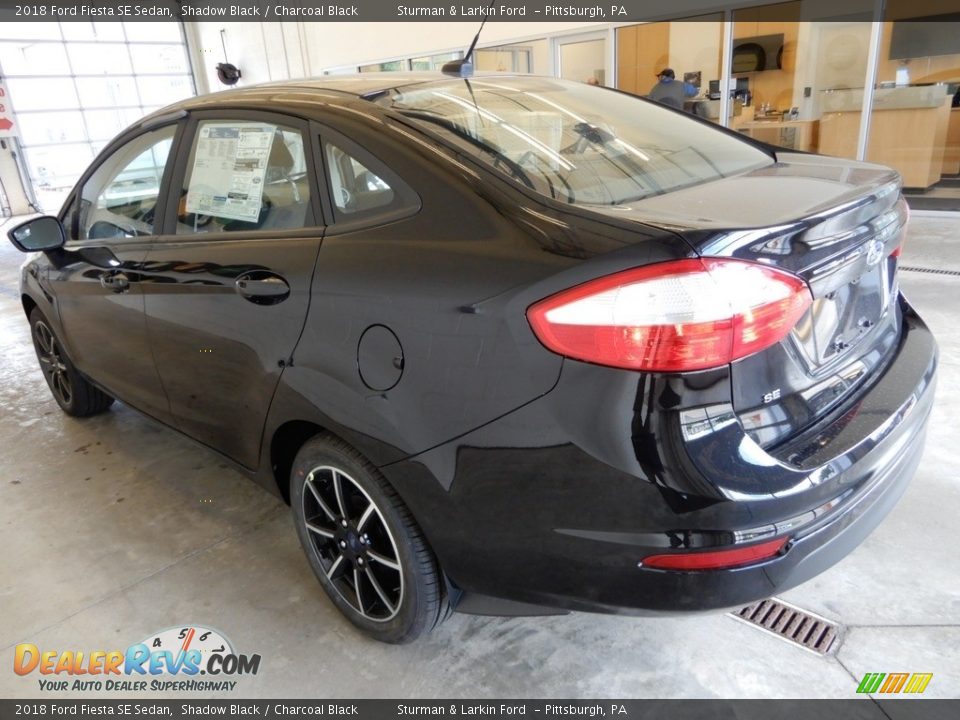 2018 Ford Fiesta SE Sedan Shadow Black / Charcoal Black Photo #4