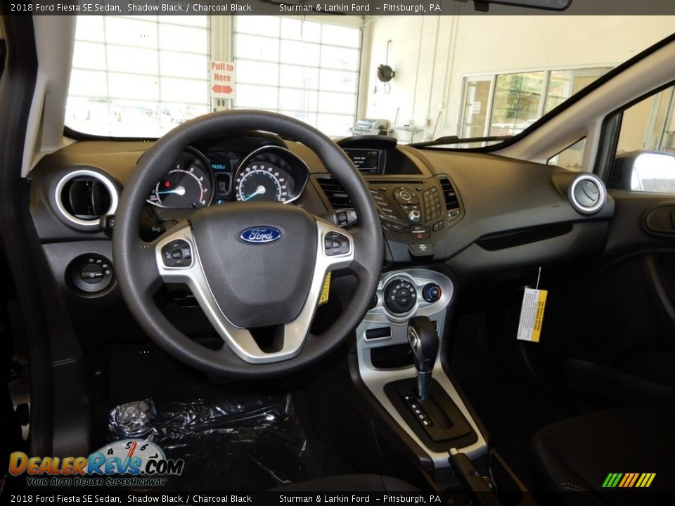 2018 Ford Fiesta SE Sedan Shadow Black / Charcoal Black Photo #9