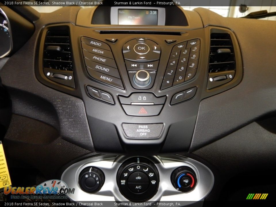 2018 Ford Fiesta SE Sedan Shadow Black / Charcoal Black Photo #15