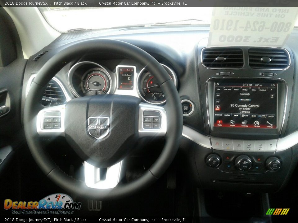 2018 Dodge Journey SXT Pitch Black / Black Photo #13