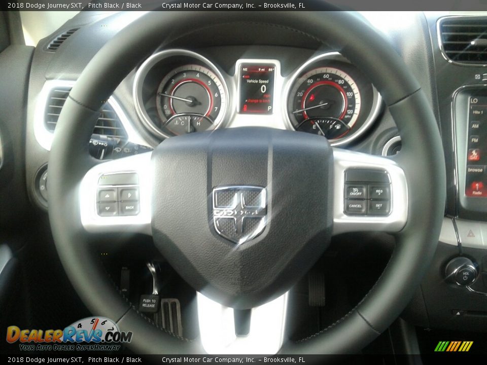 2018 Dodge Journey SXT Pitch Black / Black Photo #14