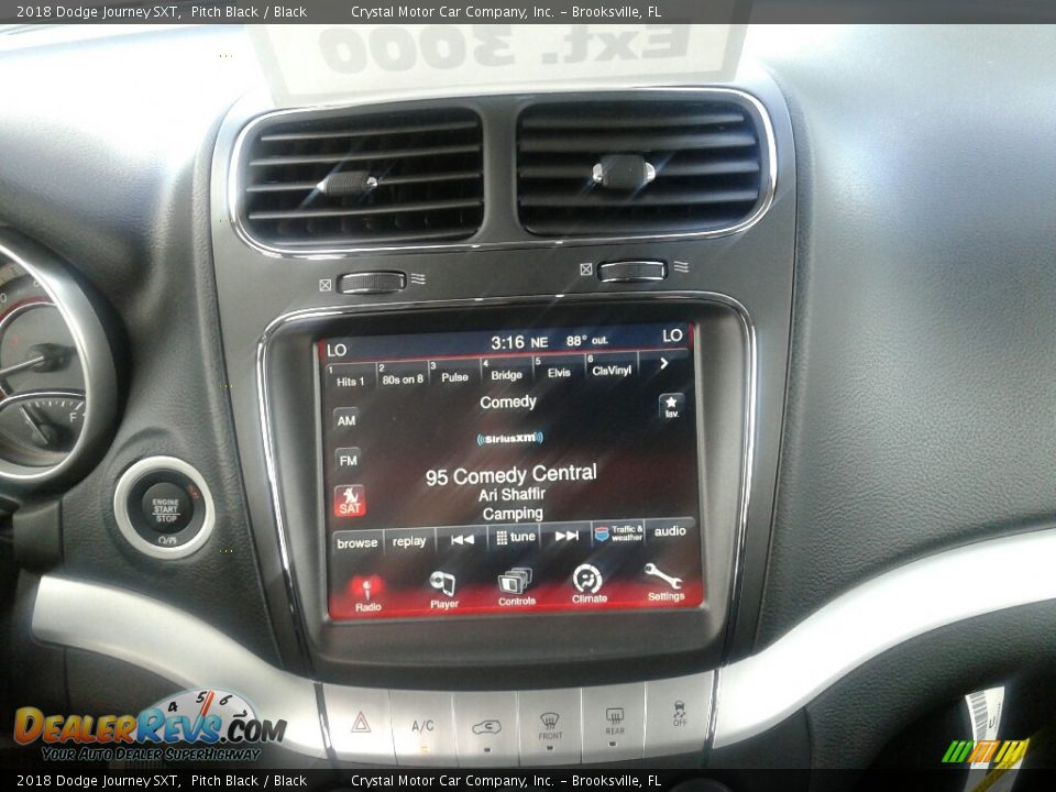 2018 Dodge Journey SXT Pitch Black / Black Photo #15