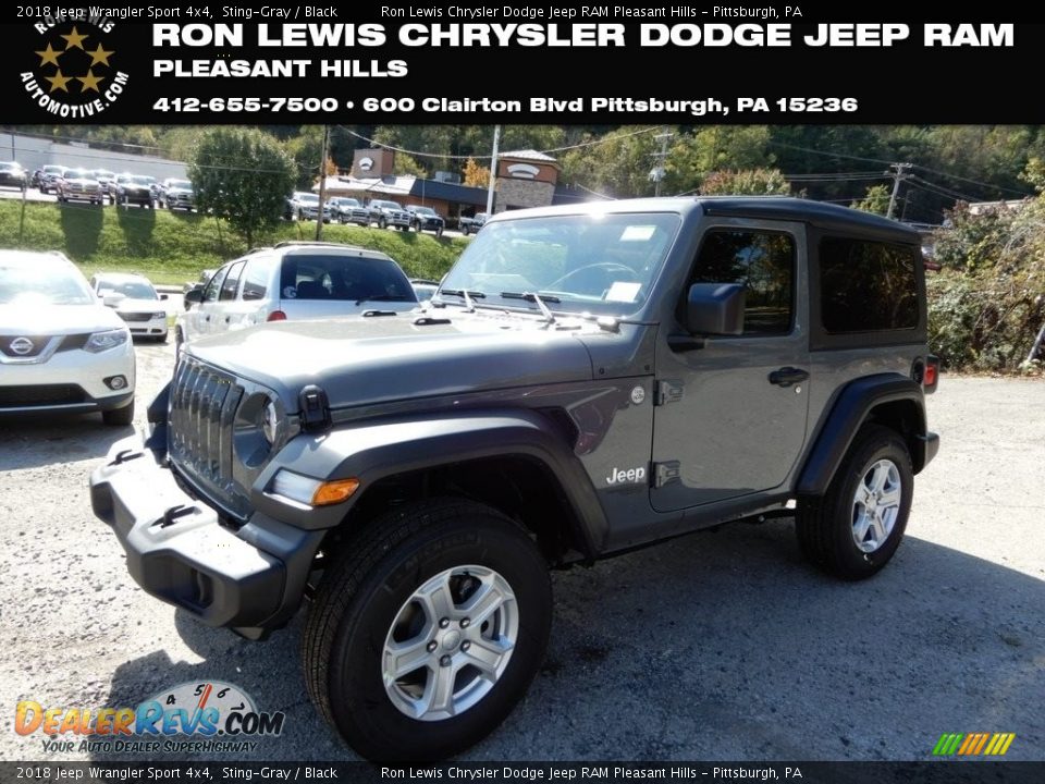 2018 Jeep Wrangler Sport 4x4 Sting-Gray / Black Photo #1