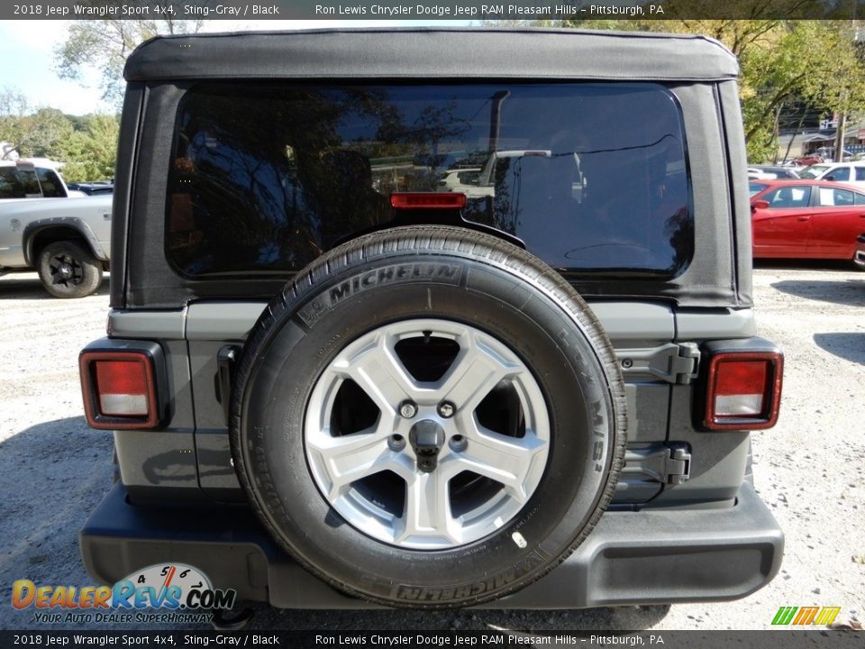 2018 Jeep Wrangler Sport 4x4 Sting-Gray / Black Photo #4