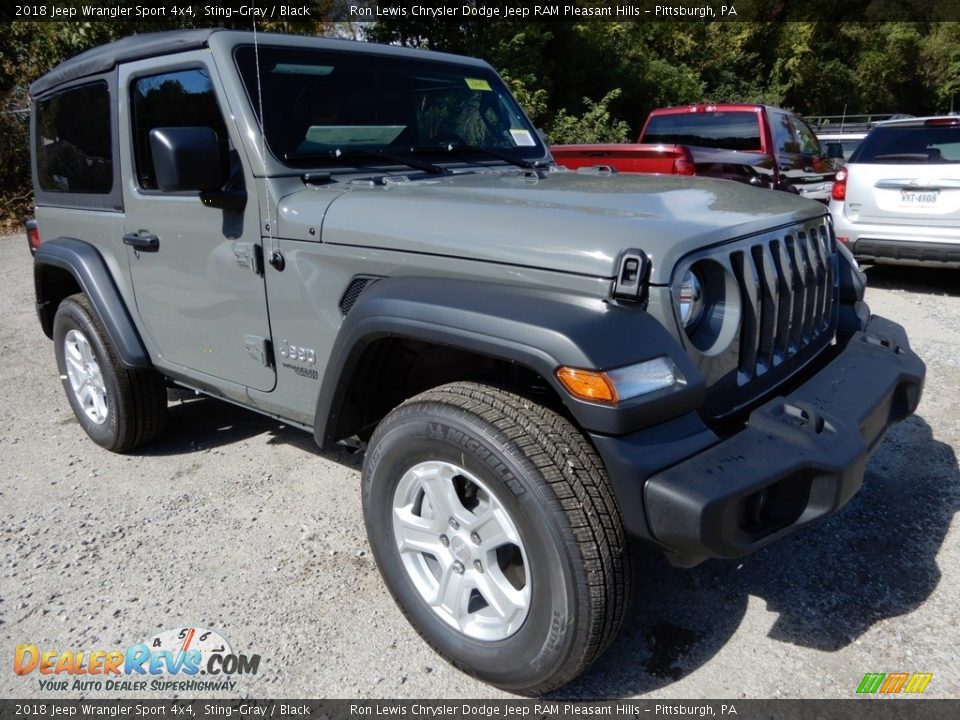2018 Jeep Wrangler Sport 4x4 Sting-Gray / Black Photo #8