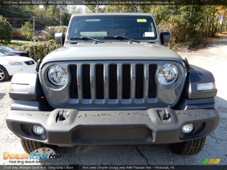 2018 Jeep Wrangler Sport 4x4 Sting-Gray / Black Photo #9