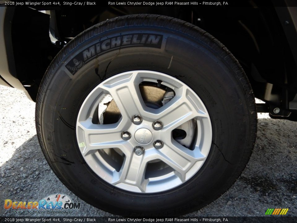 2018 Jeep Wrangler Sport 4x4 Sting-Gray / Black Photo #10