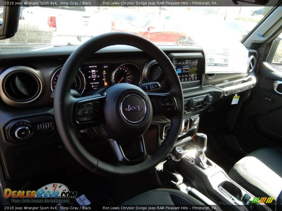 2018 Jeep Wrangler Sport 4x4 Sting-Gray / Black Photo #13