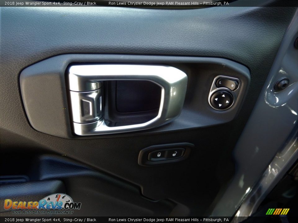 2018 Jeep Wrangler Sport 4x4 Sting-Gray / Black Photo #14