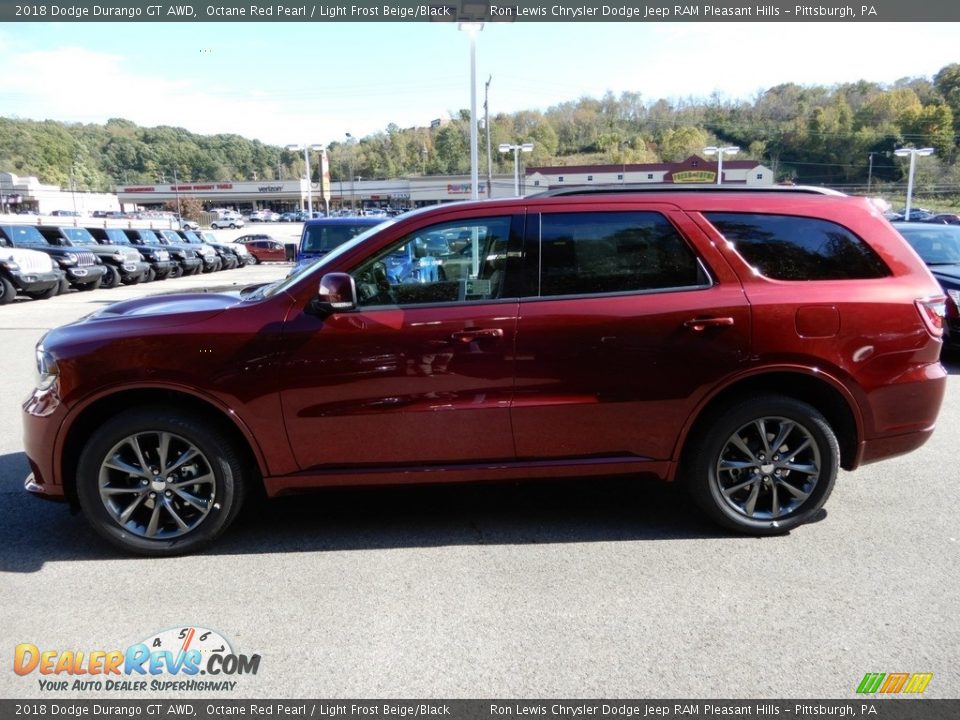 2018 Dodge Durango GT AWD Octane Red Pearl / Light Frost Beige/Black Photo #2