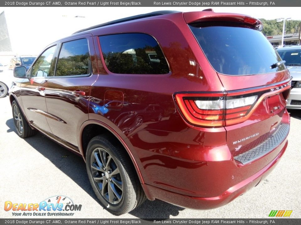 2018 Dodge Durango GT AWD Octane Red Pearl / Light Frost Beige/Black Photo #3