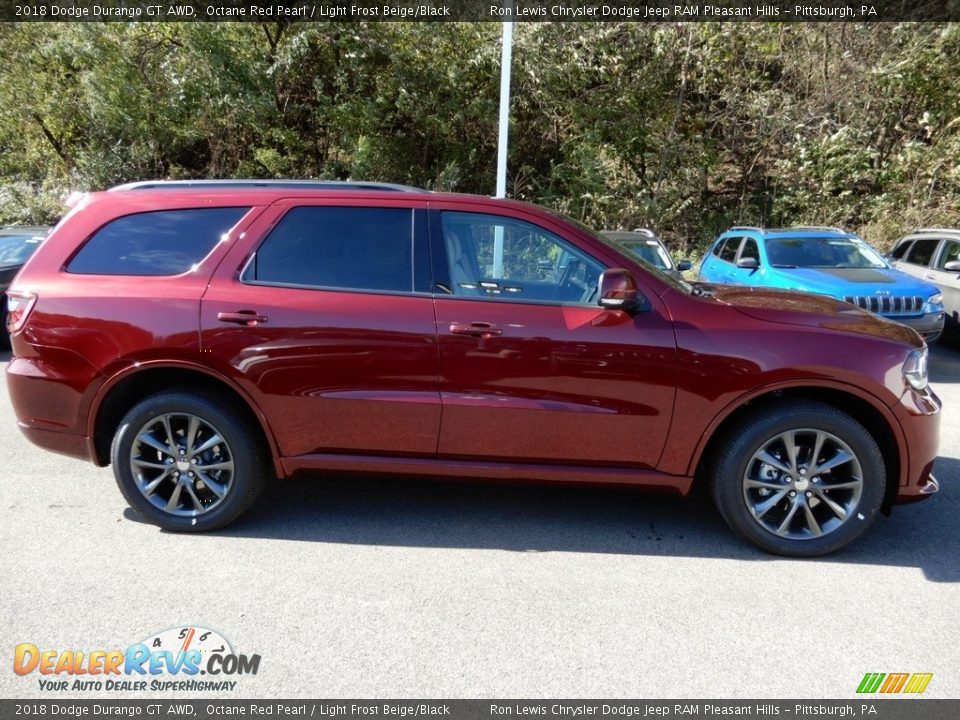 2018 Dodge Durango GT AWD Octane Red Pearl / Light Frost Beige/Black Photo #7