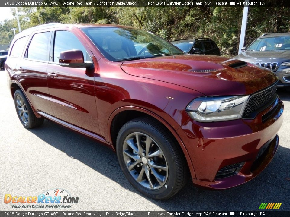 2018 Dodge Durango GT AWD Octane Red Pearl / Light Frost Beige/Black Photo #8