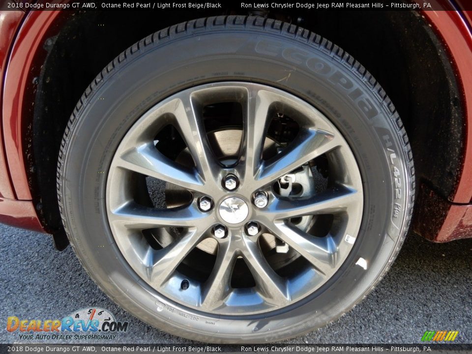 2018 Dodge Durango GT AWD Octane Red Pearl / Light Frost Beige/Black Photo #10