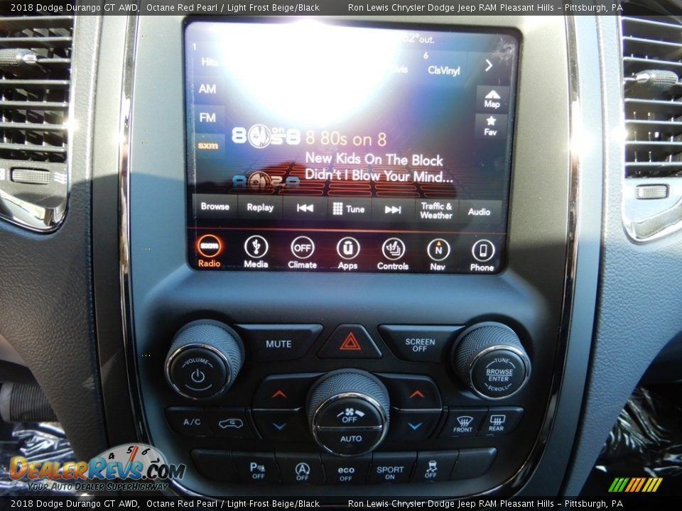 2018 Dodge Durango GT AWD Octane Red Pearl / Light Frost Beige/Black Photo #20