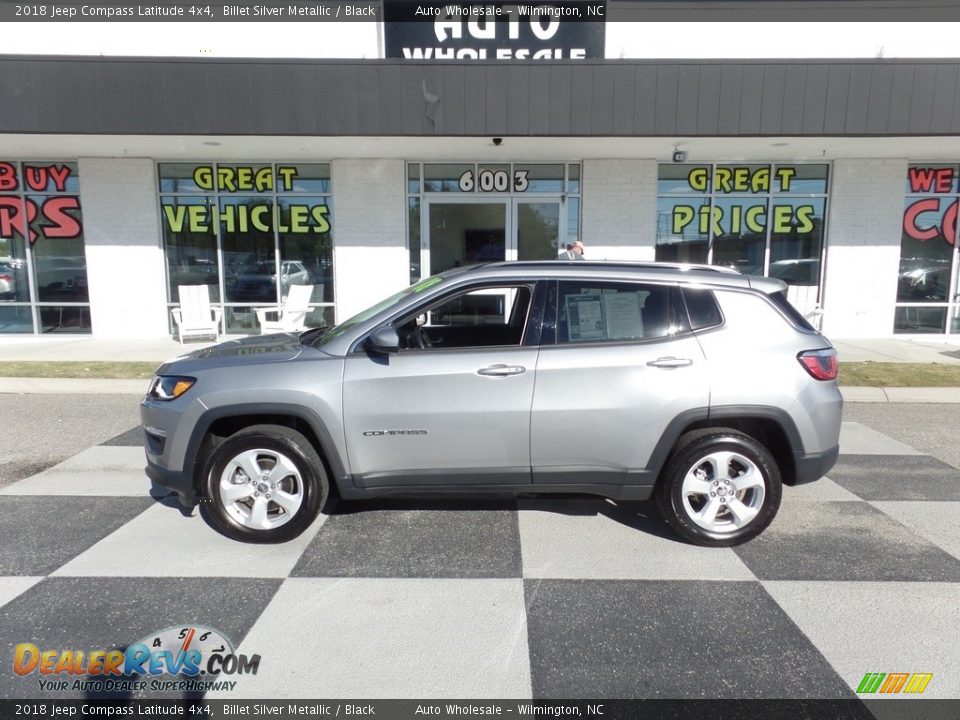 2018 Jeep Compass Latitude 4x4 Billet Silver Metallic / Black Photo #1