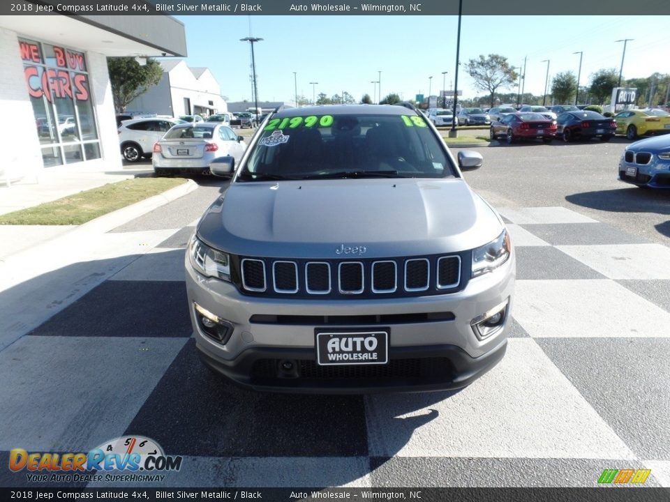 2018 Jeep Compass Latitude 4x4 Billet Silver Metallic / Black Photo #2