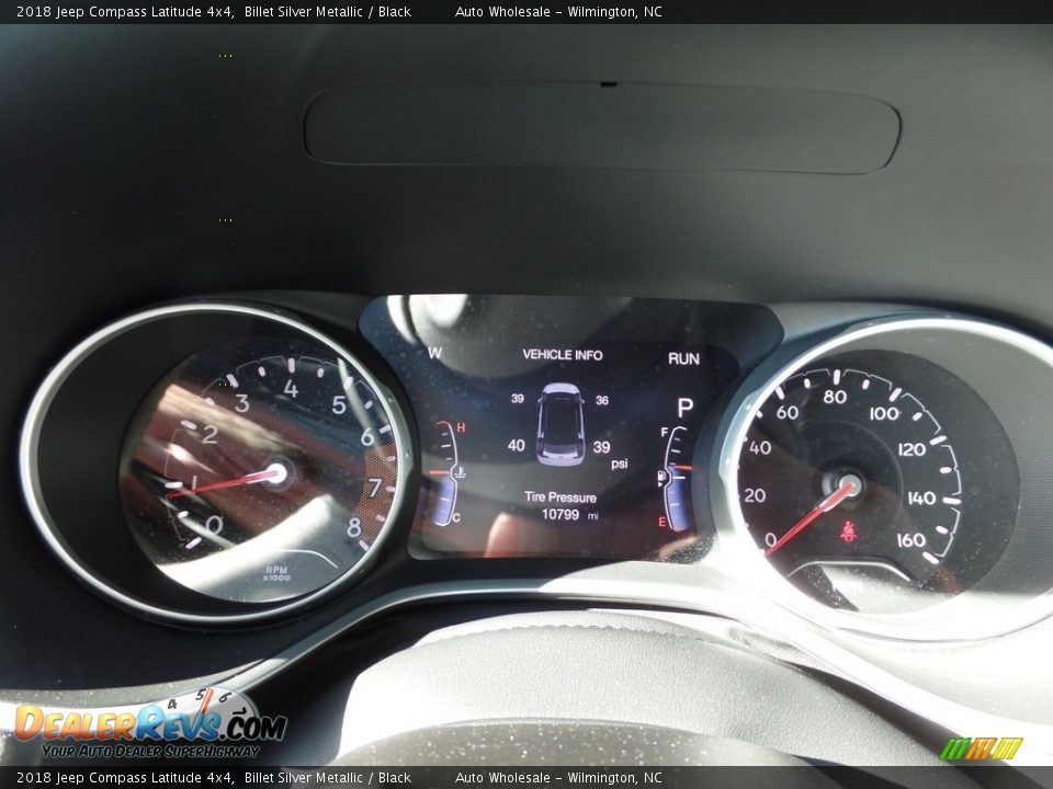 2018 Jeep Compass Latitude 4x4 Billet Silver Metallic / Black Photo #16