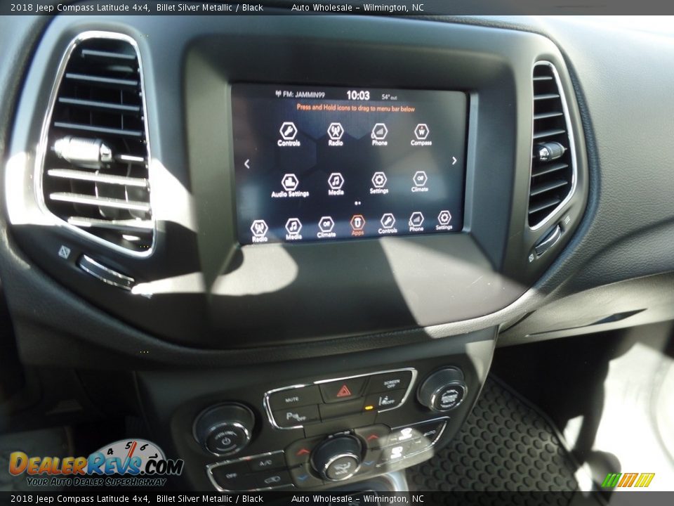 2018 Jeep Compass Latitude 4x4 Billet Silver Metallic / Black Photo #17