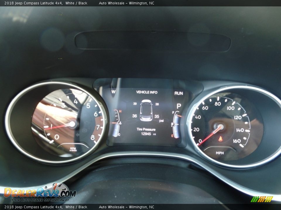 2018 Jeep Compass Latitude 4x4 White / Black Photo #16