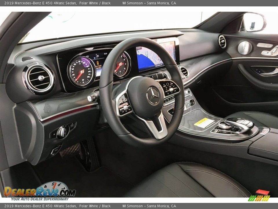 2019 Mercedes-Benz E 450 4Matic Sedan Polar White / Black Photo #4