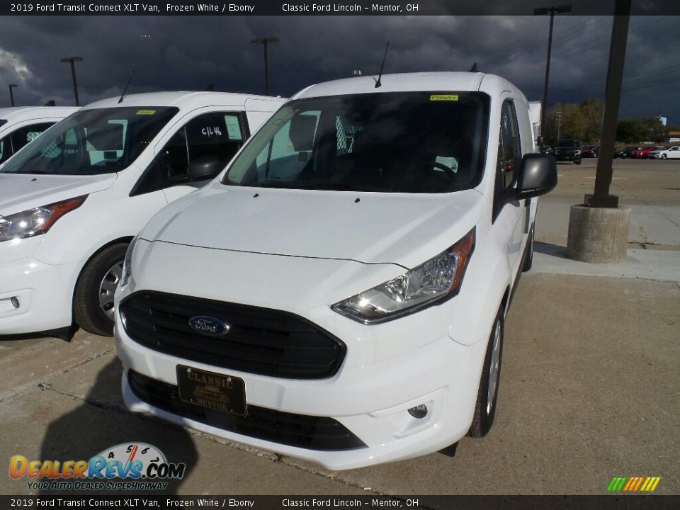 2019 Ford Transit Connect XLT Van Frozen White / Ebony Photo #1