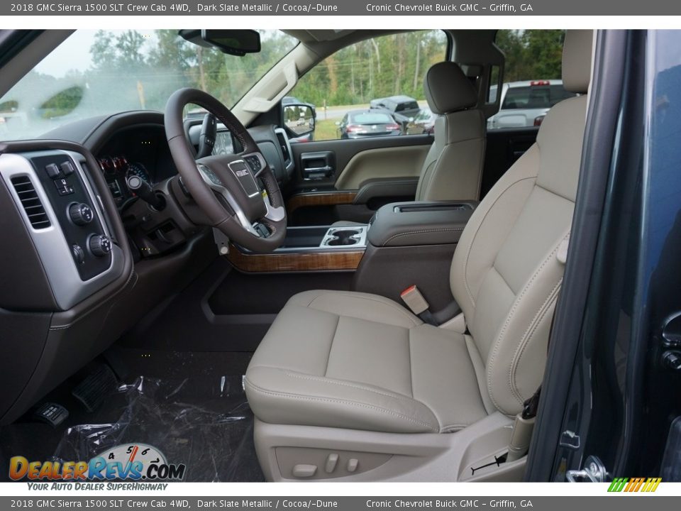 2018 GMC Sierra 1500 SLT Crew Cab 4WD Dark Slate Metallic / Cocoa/­Dune Photo #4