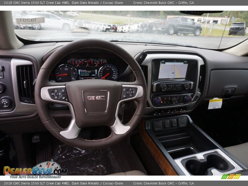 2018 GMC Sierra 1500 SLT Crew Cab 4WD Dark Slate Metallic / Cocoa/­Dune Photo #5