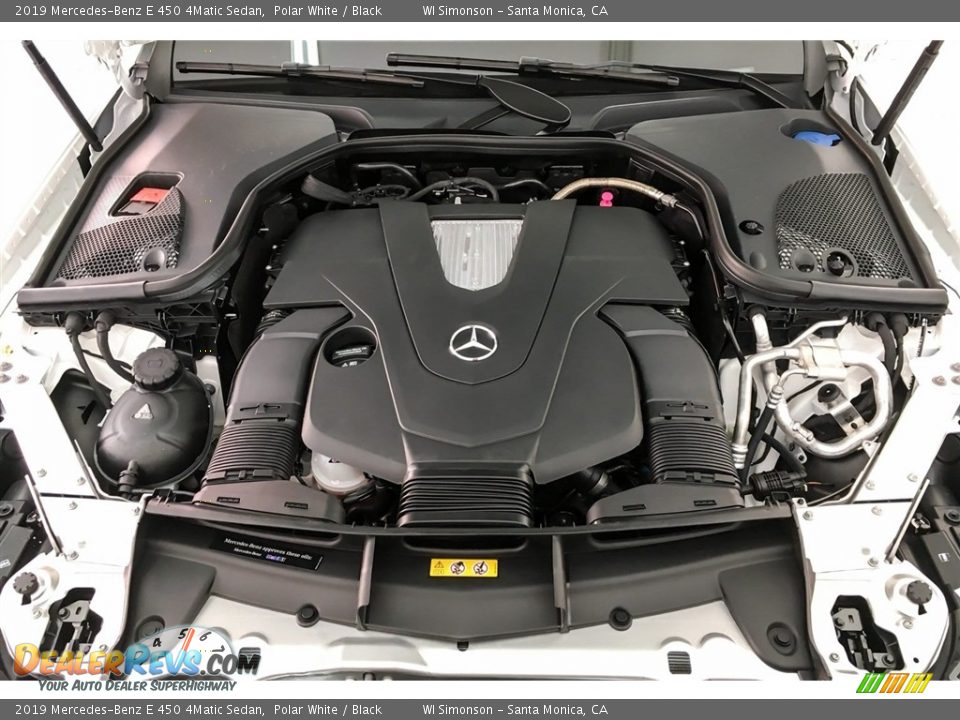 2019 Mercedes-Benz E 450 4Matic Sedan Polar White / Black Photo #8