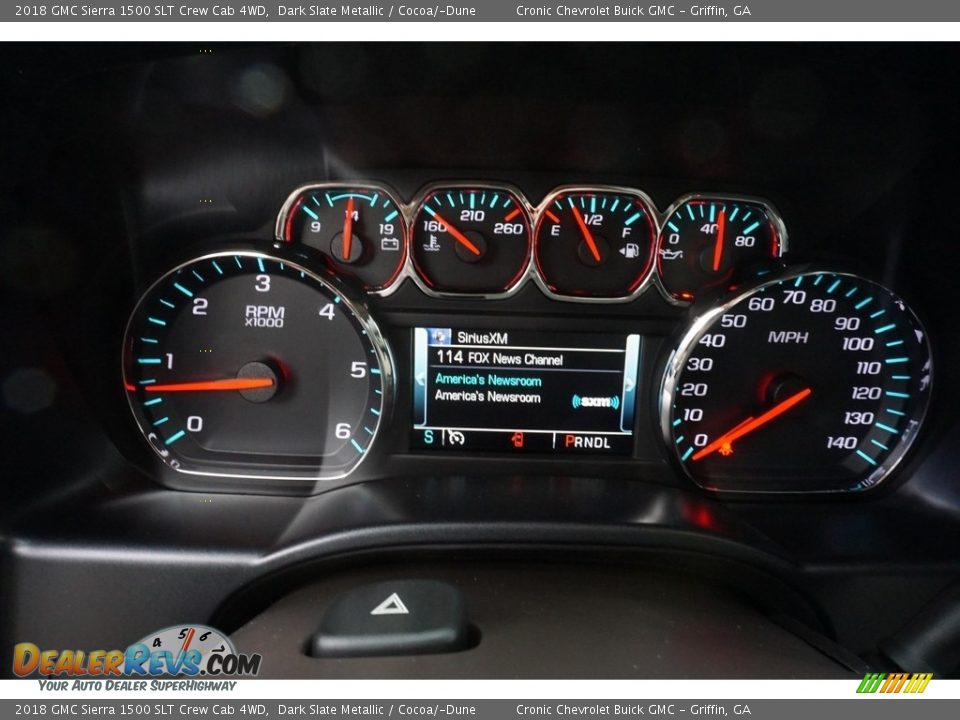 2018 GMC Sierra 1500 SLT Crew Cab 4WD Dark Slate Metallic / Cocoa/­Dune Photo #6