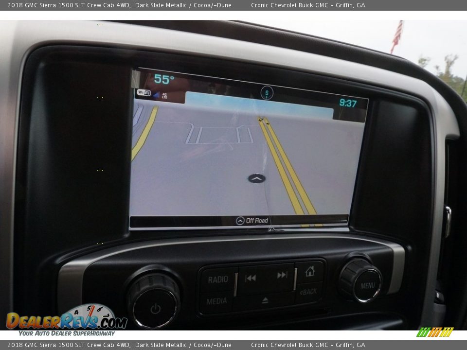 2018 GMC Sierra 1500 SLT Crew Cab 4WD Dark Slate Metallic / Cocoa/­Dune Photo #7