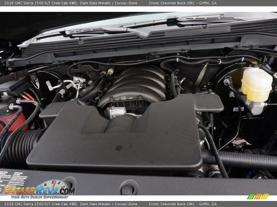 2018 GMC Sierra 1500 SLT Crew Cab 4WD Dark Slate Metallic / Cocoa/­Dune Photo #9