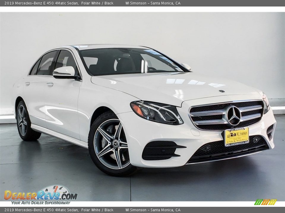 2019 Mercedes-Benz E 450 4Matic Sedan Polar White / Black Photo #12