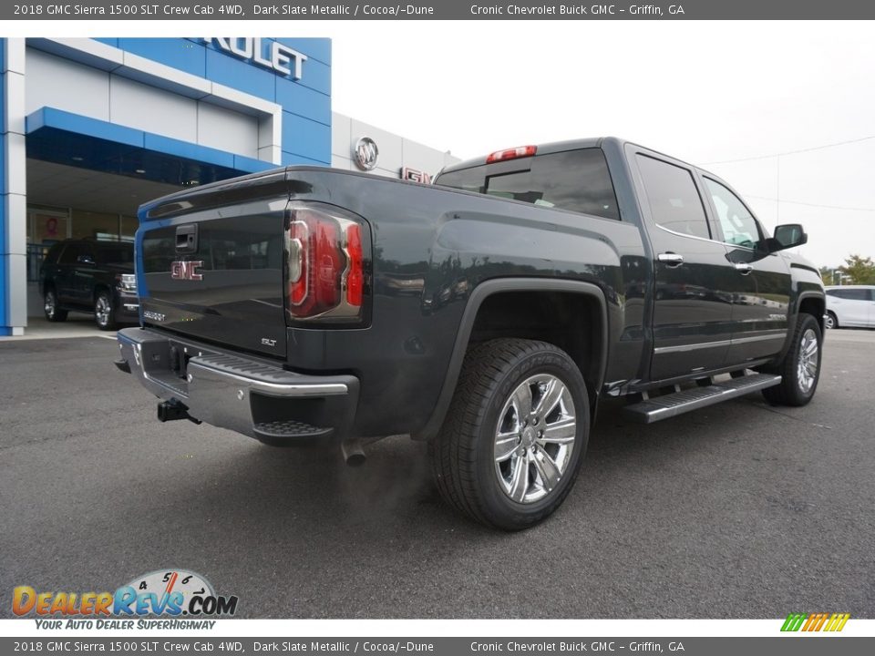 2018 GMC Sierra 1500 SLT Crew Cab 4WD Dark Slate Metallic / Cocoa/­Dune Photo #11
