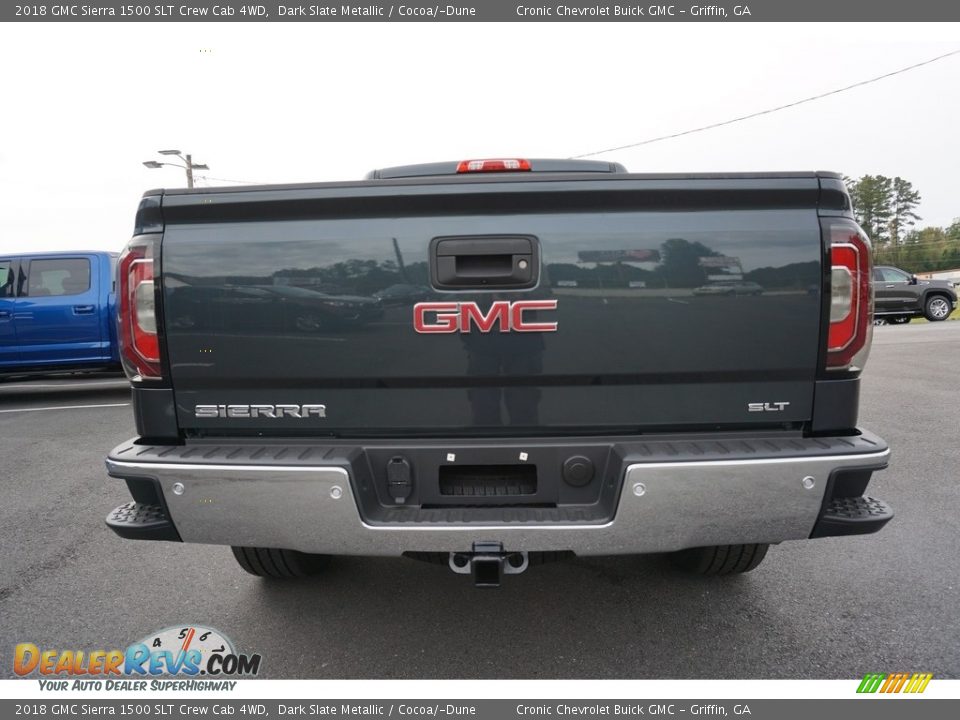 2018 GMC Sierra 1500 SLT Crew Cab 4WD Dark Slate Metallic / Cocoa/­Dune Photo #12