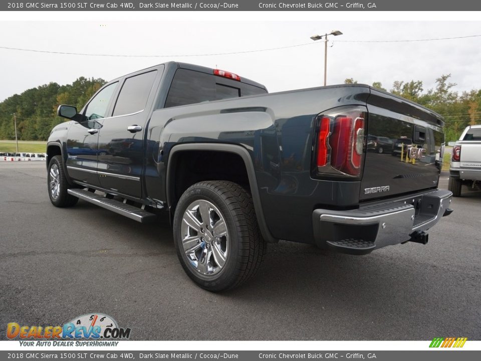 2018 GMC Sierra 1500 SLT Crew Cab 4WD Dark Slate Metallic / Cocoa/­Dune Photo #13